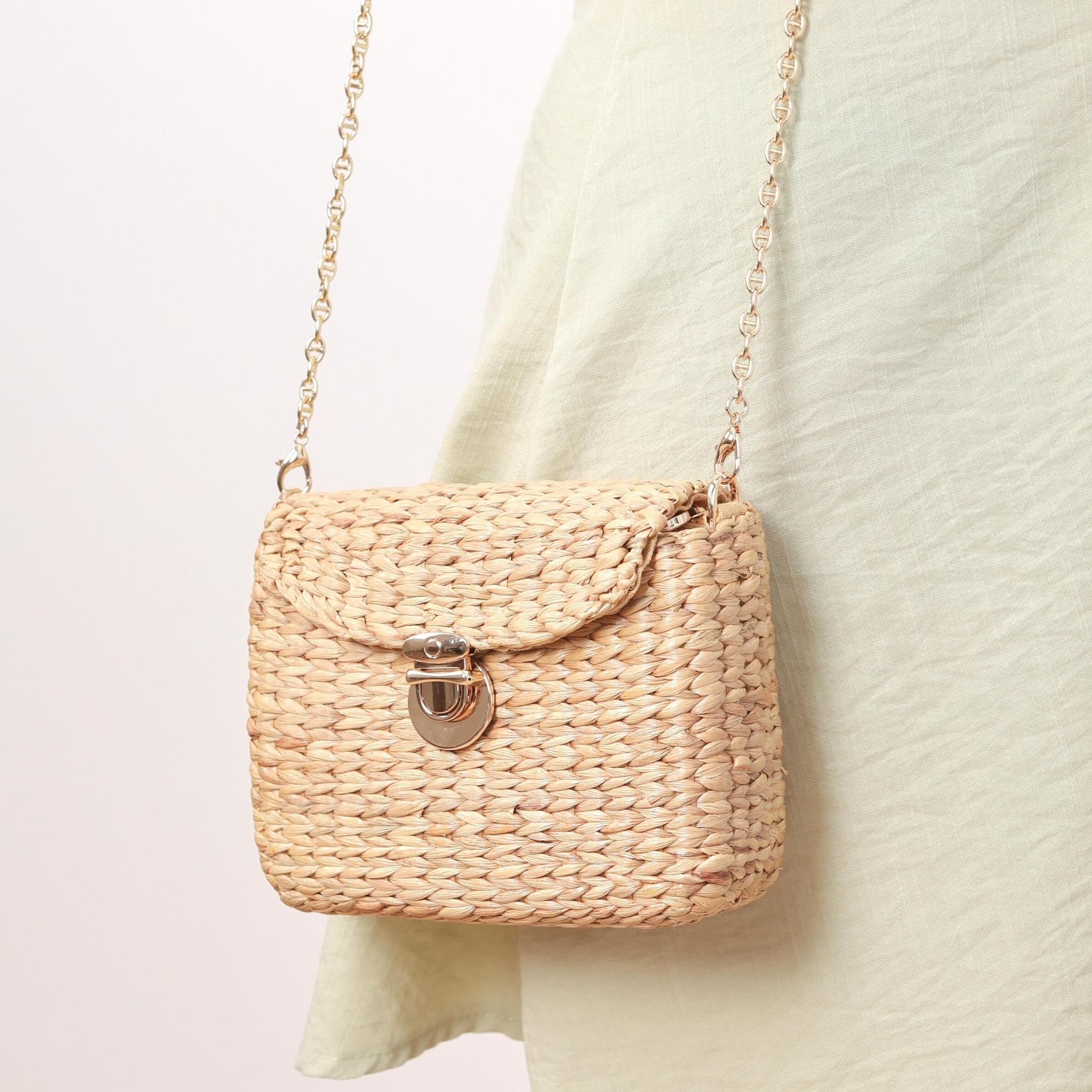 Classic Quilted Flower Pearl Handbag - Gold – Jojo Mommy